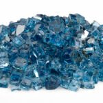 Pacific Blue 1/2″ Reflective Fire Glass + Priced per Pound (Sold in 10 lb increments)