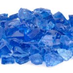 Light Blue 3/4″ – 1″ Recycled Fire Glass + Priced per Pound (Sold in 10 lb increments)