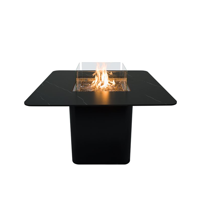 1E7A7833.jpg Brugge 46” Marble Porcelain Dining Table – Bulgaria Black - Image 1