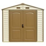DuraMax 8ft x 5.5ft Storeall Vinyl Shed with Foundation Kit and window - Image 2