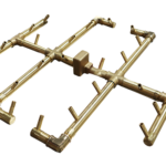290K BTU Brass Burner for 36″ Square or Round Fire Pit Openings