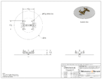 84K BTU Crossfire® Brass Burner for 18″ Square or Round Fire Pit Plates - Image 2