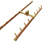 200K BTU H-Style Brass Burner for Rectangular Fire Pit Openings – 40″x17″