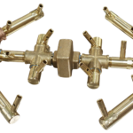 140K BTU Octagonal Brass Burner for 18-Inch Square or Round Fire Pit Openings