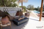 Positano 60” Sandstone Fire Table – Dark Gray - Image 3