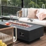 Granville 60″ Concrete Fire Table