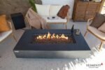Positano 60” Sandstone Fire Table – Dark Gray