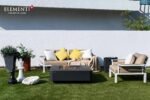 Bergamo 42” Fire Table – Dark Gray