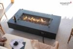 Positano 60” Sandstone Fire Table – Dark Gray - Image 4