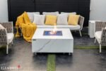 Bianco 40” Marble Porcelain Fire Table – Bianco White