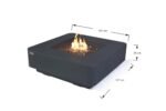 Bergamo 42” Fire Table – Dark Gray - Image 8
