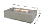Meteora 56” Sandstone Fire Table – Space Gray - Image 8