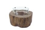 Manchester 42″ Concrete Fire Table- Red wood - Image 5