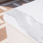 Annecy 42” Porcelain Top Fire Table – Bianco White - Image 5