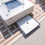 Annecy 42” Porcelain Top Fire Table – Bianco White - Image 7