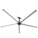 24FT HVLS Industrial Ceiling Fan 220V 1-Phase – Energy Efficient Large Area Air Circulation Fan for Warehouses & Factories, 24FT1PH