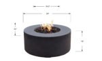Venice 34” Concrete Fire Table - Image 5