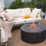 Venice 34” Concrete Fire Table