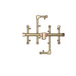 100K BTU 11.75″ x 10.5″ CROSSFIRE Brass Burner