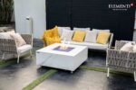 Bianco 40” Marble Porcelain Fire Table – Bianco White - Image 3