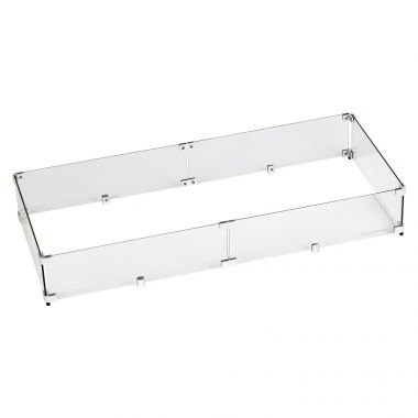 fg-afpp-36_6.jpg Rectangular Glass Flame Guard for 18″ x 6″ Drop-In Fire Pit Pan - Image 1
