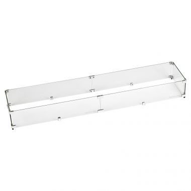 fg-lcb-48_6.jpg Linear Glass Flame Guard For 48″ X 6″ Linear Drop-In Fire Pit Pan - Image 1
