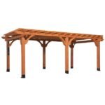Backyard Discovery Beaumont 20 Ft x 12 Ft Cedar Patio Pergola with Power