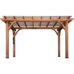Backyard Discovery 14 Ft x 10 Ft Somerville Cedar Pergola with Power
