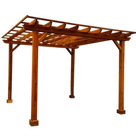 saybrokeeer-product-105-image-1.jpg Best Redwood 16 Ft x 16 Ft Douglas Fir Wood Traditional Patio Pergola - Image 1