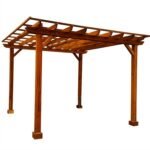 Backyard Discovery 10 Ft x 14 Ft Cedar Wood Outdoor Patio Pergola