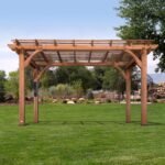 Backyard Discovery 10 Ft x 14 Ft Cedar Wood Outdoor Patio Pergola - Image 2