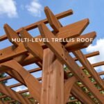 Backyard Discovery 10 Ft x 14 Ft Cedar Wood Outdoor Patio Pergola - Image 9