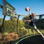 JumpFlex HERO 14-Foot Backyard Trampoline with Safety Net and Hoop - Image 2