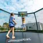 JumpFlex HERO 14-Foot Backyard Trampoline with Safety Net and Hoop - Image 8