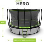 JumpFlex HERO 14-Foot Backyard Trampoline with Safety Net and Hoop - Image 9
