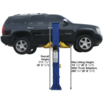 Atlas 9KBPX Baseplate 2-Post Car Lift 9000 Lb for Low Ceilings - Image 5