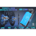 Ridstar E26 Pro Dual Motor Electric Bike 1000Wx2 48V 23Ah Fat Tires - Image 2