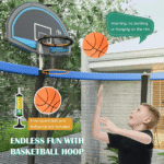 Giantex Backyard Trampoline with Safety Enclosure Net and Access Ladder - Image 5