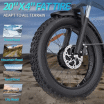 Ridstar H20 Pro Folding Fat Tire Electric Bicycle - Image 4