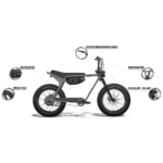 Super73-ZX Core 600W Electric Commuter Bike with Aluminum Frame - Image 7
