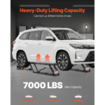 Crystals TLC 7000 Lb. Adjustable Remote-Control Portable Car Lift - Image 4