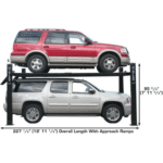 Atlas Garage PRO9000 9000 Lb. Extra Wide Tall Long Portable 4-Post Lift - Image 6