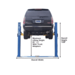 Atlas BP8000 8000 Lb. Capacity Low-Ceiling Baseplate 2-Post Car Lift - Image 3
