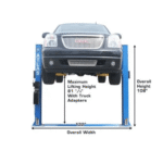 Atlas BP8000 8000 Lb. Capacity Low-Ceiling Baseplate 2-Post Car Lift - Image 4