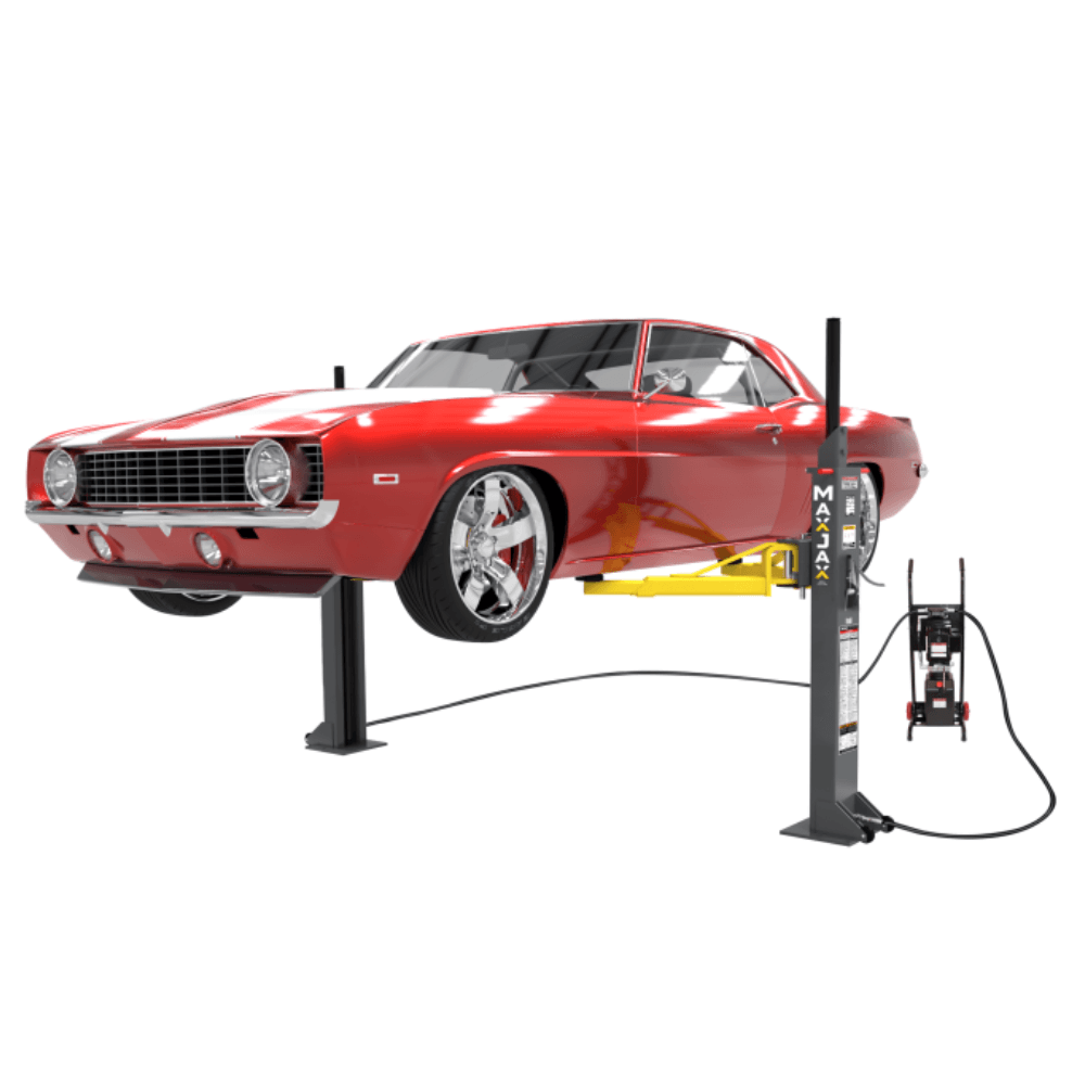 saybrokeeer-product-207-image-1.png MaxJax M7K 7,000 lbs. Portable 2-Post Mid-Rise Car Lift System - Image 1