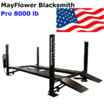 Mayflower Blacksmith Pro8000 8,000 lbs. 4-Post Car Lift with Caster Kit