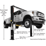 Atlas Platinum PVL-10 10,000 lbs. ALI Certified 2-Post Overhead Lift - Image 2