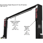 Atlas Platinum PVL-10 10,000 lbs. ALI Certified 2-Post Overhead Lift - Image 6