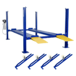 WEIZE PLA-1030 8,500 lbs. 4-Post Car Lift with Caster Kits for Home Garage - Image 2