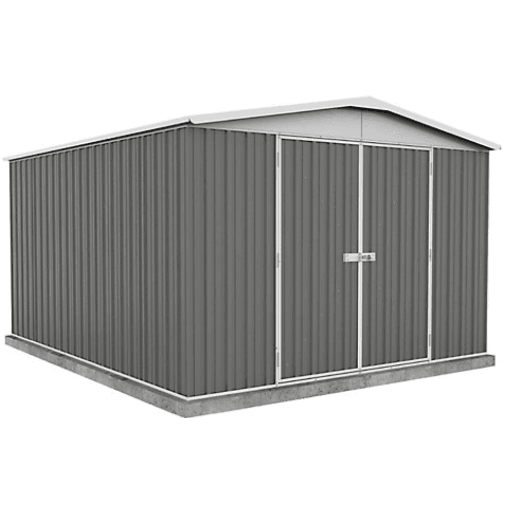 saybrokeeer-product-225-image-1.png VEIKOUS 10' x 12' Gray Galvanized Steel Outdoor Storage Shed - Image 1